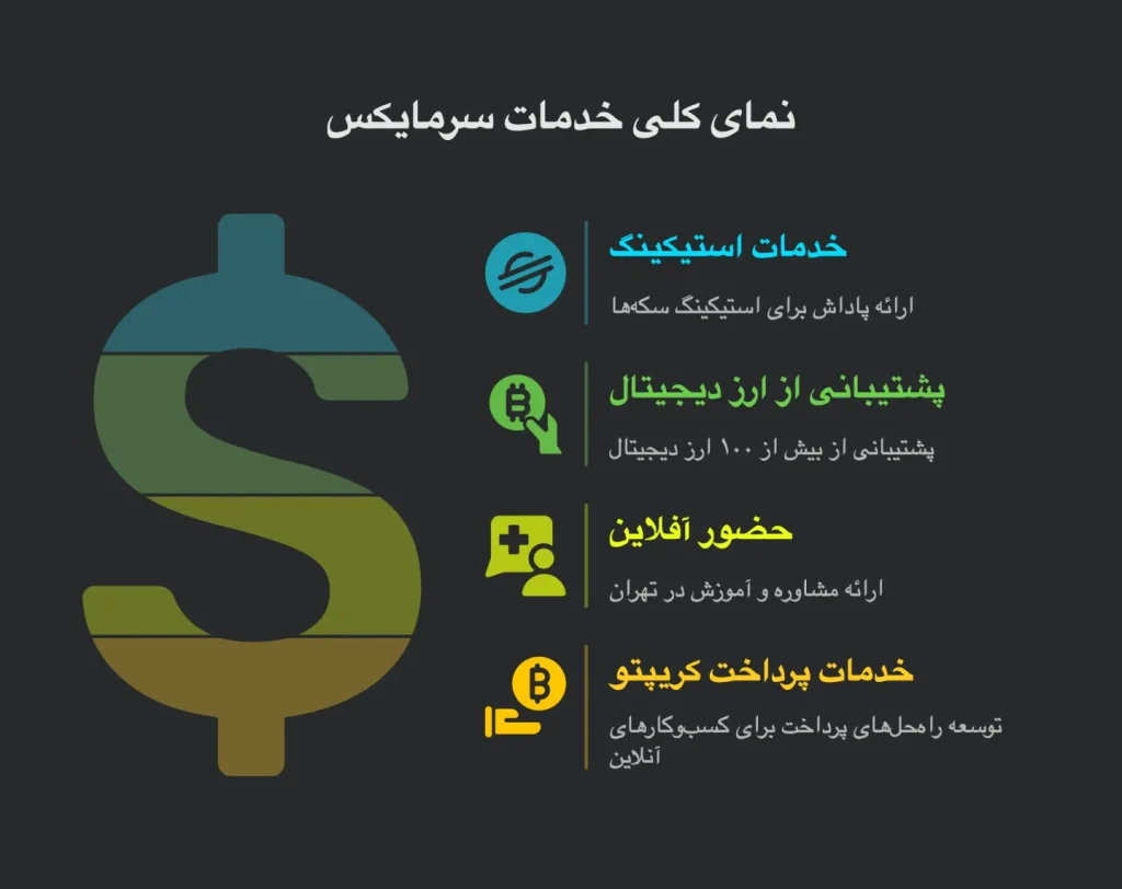 نماى كلى خدمات سرمايكس